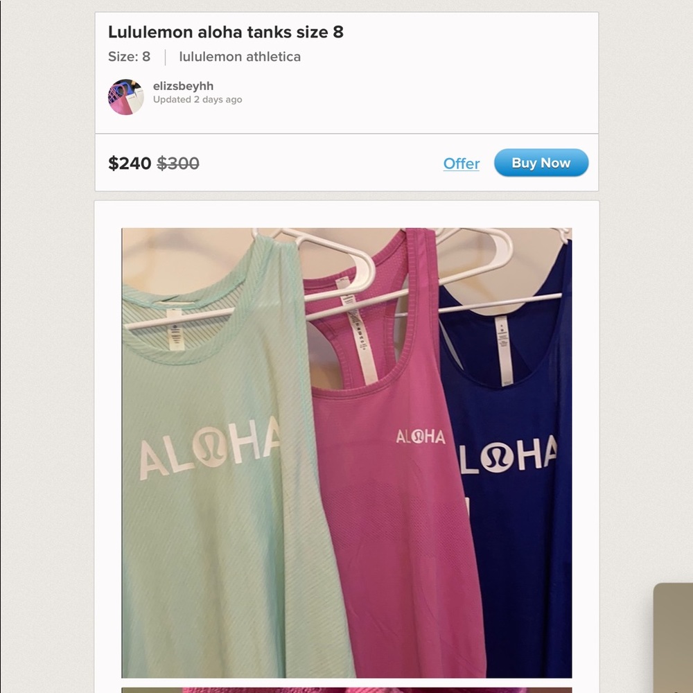 Warning FAKE lululemon hawaii edition items
